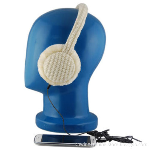 Audio Earmuffs with New Design Winter Warm Knitted Plush Stereo Headphone OEM & ODM Free Samples